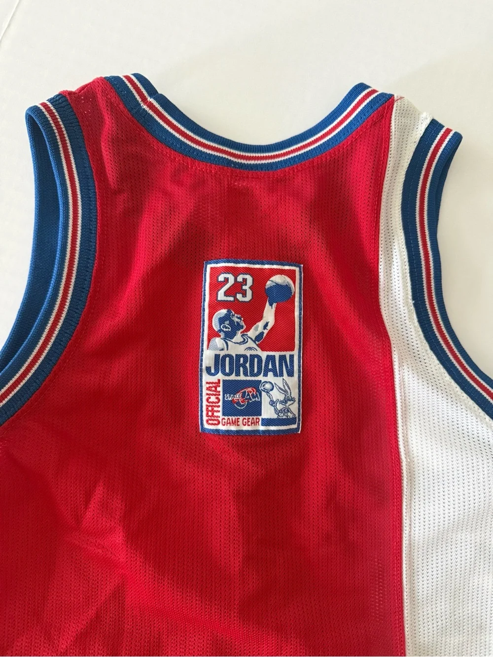 VTG 1996 Warner Bros Studio Space Jam Michael Jordan Bugs Bunny Jersey Set XS